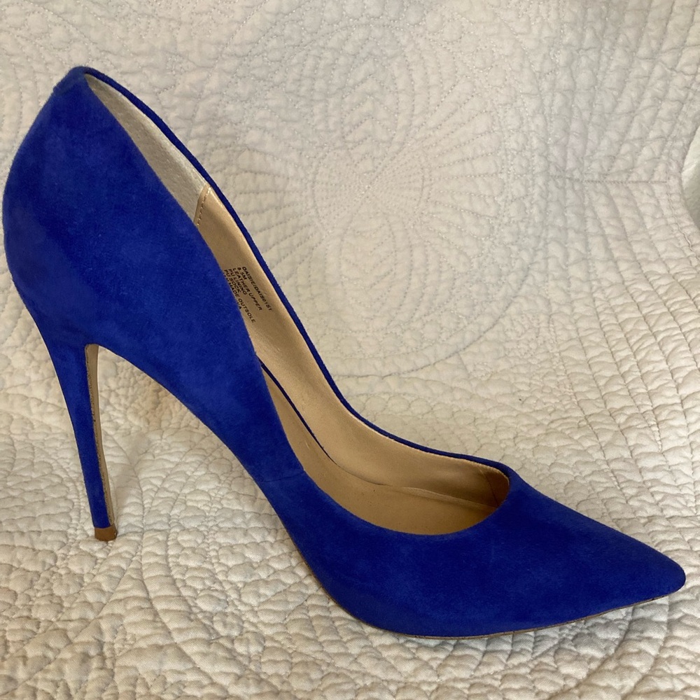 Steve Madden Women’s Blue Suede Pointed-toe Stilettos Pumps High Heels Size 8.5 - Picture 5 of 14